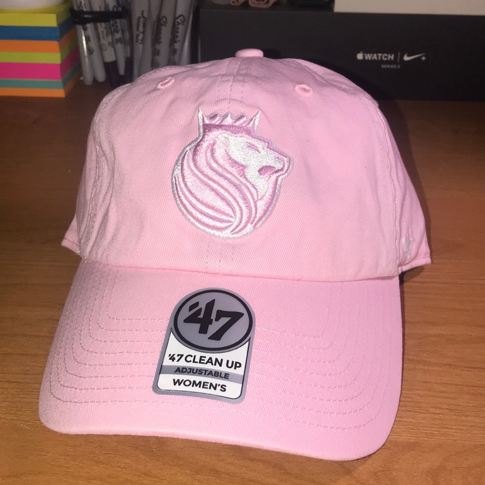 Unisex White/Pink NBA Sacramento King’s Dad Hat